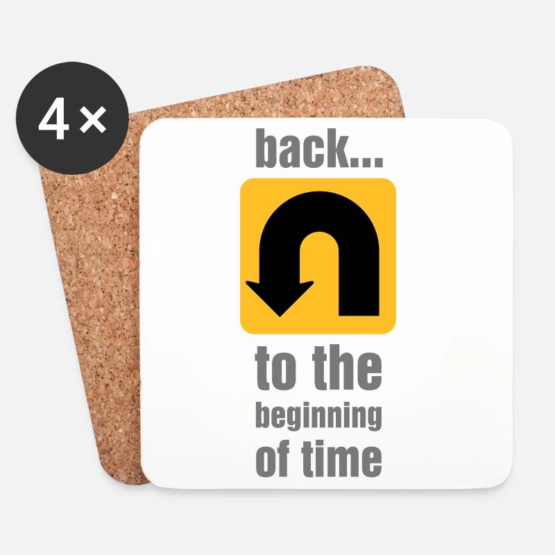 U-turn - Coasters (set of 4) - white
