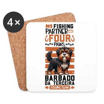 Pêche et Barbado da Terceira - Dessous de verre (lot de 4) - blanc - Devant
