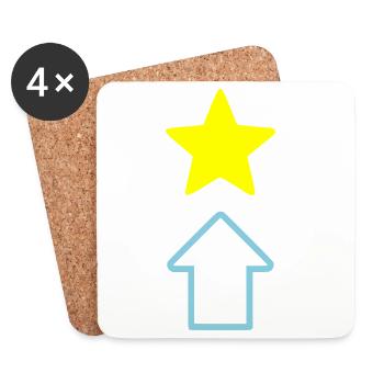 Star Arrow Comic Icon - Coasters (set of 4) - white - Front