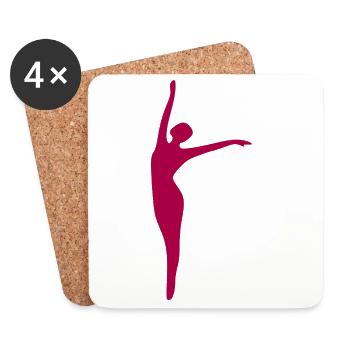 Dancing Dance - Coasters (set of 4) - white - Front