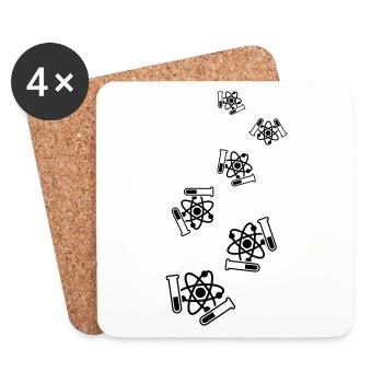 Test Tube Symbol - Coasters (set of 4) - white - Front