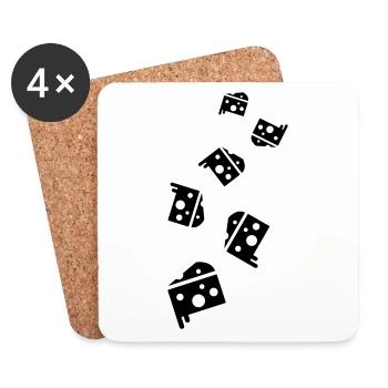 Sandwich Toast - Untersetzer (4er-Set) - Weiß - Vorne