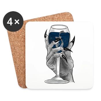 Devils Drink - Untersetzer (4er-Set) - Weiß - Vorne