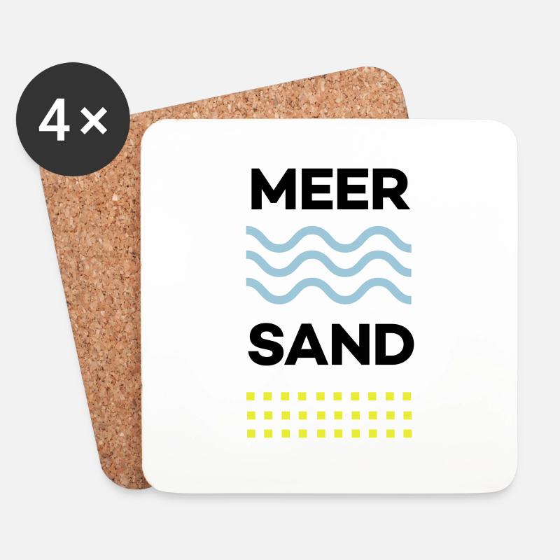 MEER&SAND - Untersetzer (4er-Set) - Weiß