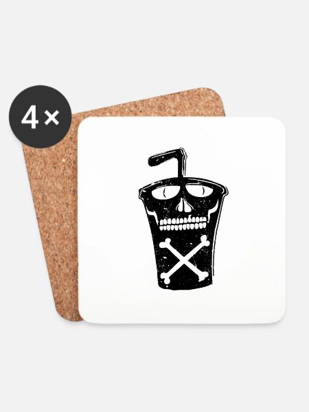 Soda cup fast food drink - Coasters (set of 4) - white