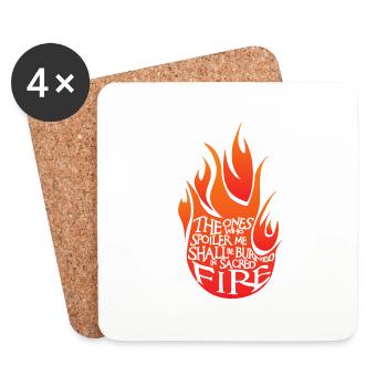 Sacred Fire Red Version - Coasters (set of 4) - white - Front