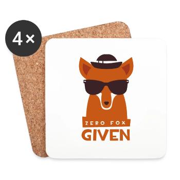 ZERO Fox given - Untersetzer (4er-Set) - Weiß - Vorne