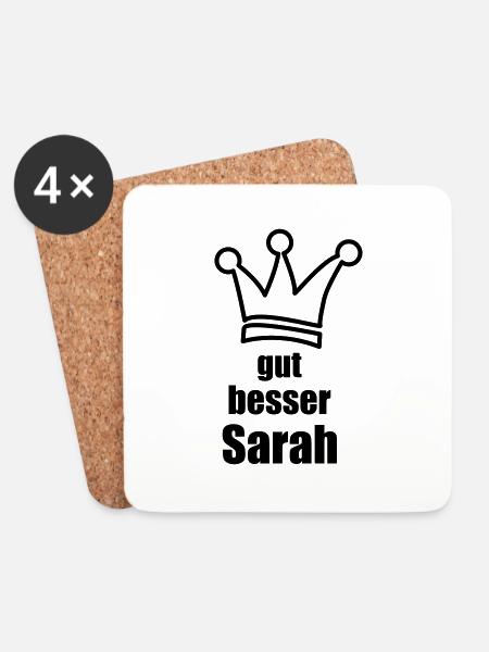 Sarah - Untersetzer (4er-Set) - Weiß