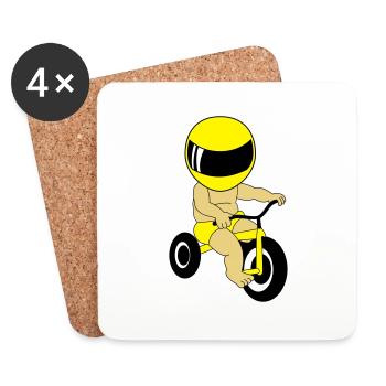 Baby Bike - Untersetzer (4er-Set) - Weiß - Vorne