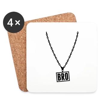 chain_bro_bo1 - Coasters (set of 4) - white - Front