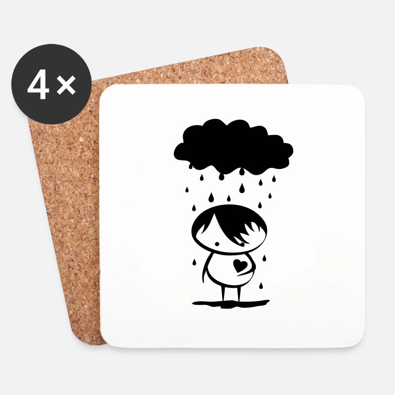 Emo - Coasters (set of 4) - white