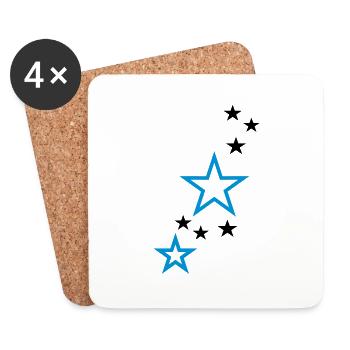 Stars - Untersetzer (4er-Set) - Weiß - Vorne