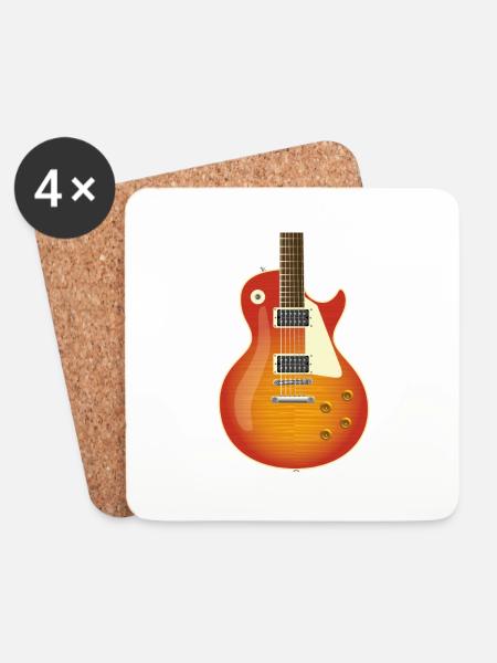Les Paul - Untersetzer (4er-Set) - Weiß