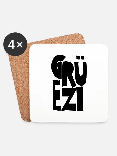 Gruezi - Untersetzer (4er-Set) - Weiß