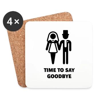 Time To Say Goodbye (JGA) - Coasters (set of 4) - white - Front