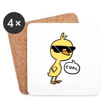 Cool Chick - Coasters (set of 4) - white - Front