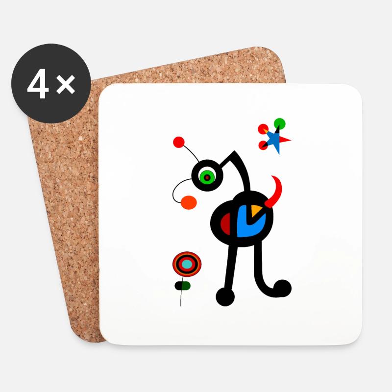 Bugs - Untersetzer (4er-Set) - Weiß