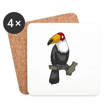 Cockatoo - Coasters (set of 4) - white - Front