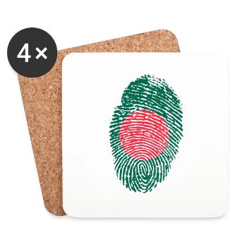 Bangladesh - Coasters (set of 4) - white - Front