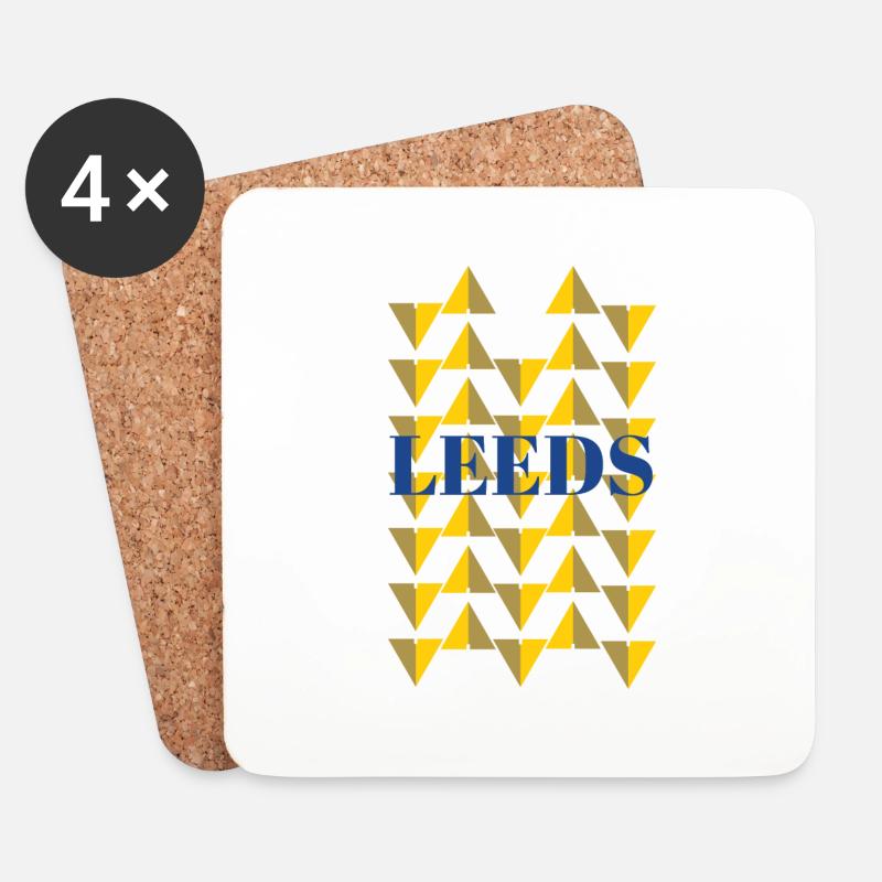 Leeds - Coasters (set of 4) - white