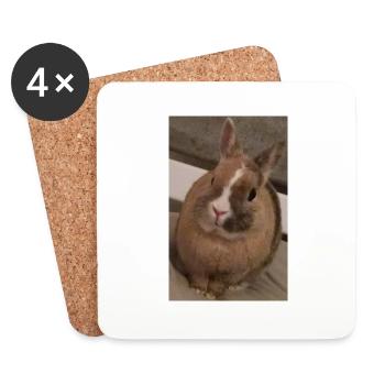 Rabbit - Coasters (set of 4) - white - Front