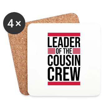 Leader Cousin Crew Team - Coasters (set of 4) - white - Front