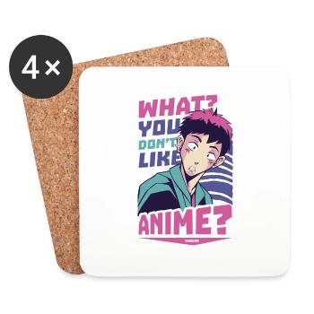I Love Anime - Coasters (set of 4) - white - Front