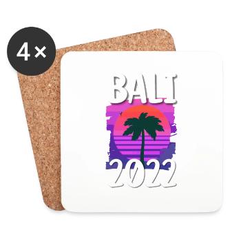 Bali 2022 - Untersetzer (4er-Set) - Weiß - Vorne