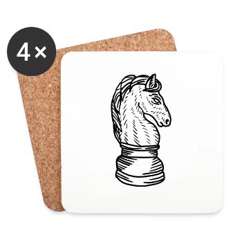 Horse - Untersetzer (4er-Set) - Weiß - Vorne