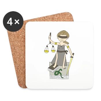 Justitia - Coasters (set of 4) - white - Front