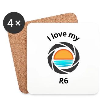 R6 - Coasters (set of 4) - white - Front