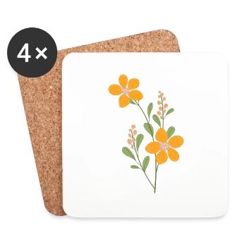 Florist Flower Plant Nature Gardener - Coasters (set of 4) - white - Front