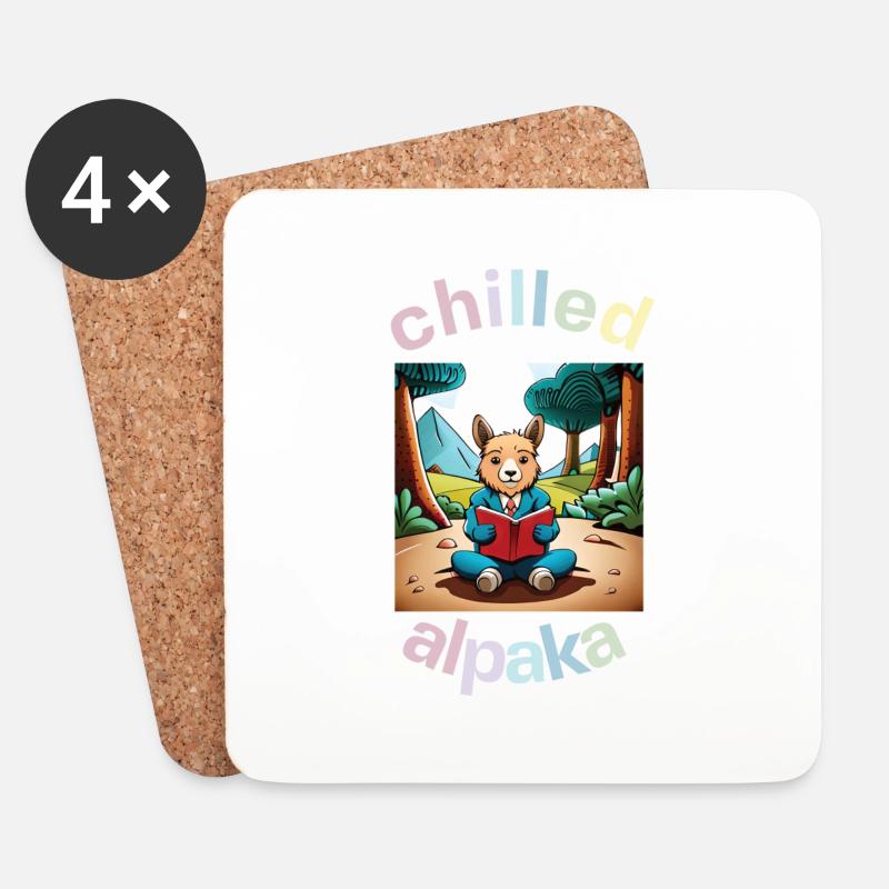 chilled alpaka - Untersetzer (4er-Set) - Weiß