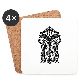 Eagle - Coasters (set of 4) - white - Front