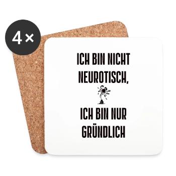 Spruch 10 - Untersetzer (4er-Set) - Weiß - Vorne