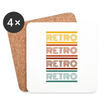Classic Retro - Untersetzer (4er-Set) - Weiß - Vorne