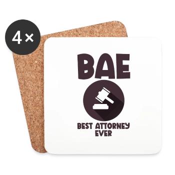 Bae Best Attorney Ever 4 - Untersetzer (4er-Set) - Weiß - Vorne