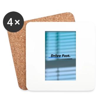 DriveFast - Coasters (set of 4) - white - Front