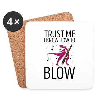 Bassoon reed for bassoonist and bassoon orchestra - Coasters (set of 4) - white - Front