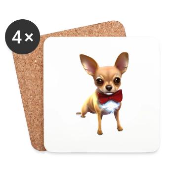 Chihuahua Dog Dog Owner Chihuahua Puppy Dogs - Coasters (set of 4) - white - Front