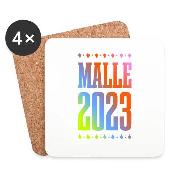 Malle 2023 - Untersetzer (4er-Set) - Weiß - Vorne