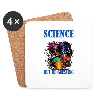Science, enlever tout le plaisir de deviner 14 - Dessous de verre (lot de 4) - blanc - Devant