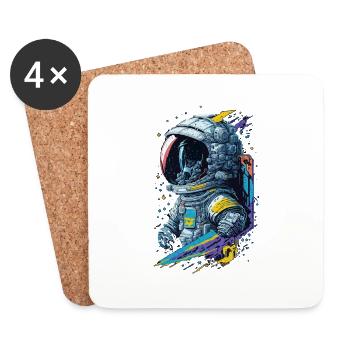 Astronaut - Coasters (set of 4) - white - Front