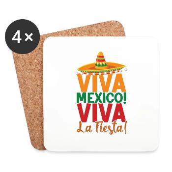 Cinco De Mayo Party Cinco De Mayo Cinco De Mayo Le - Dessous de verre (lot de 4) - blanc - Devant