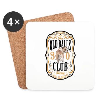 30 Years The Old Balls Club 30th Birthday Member - Coasters (set of 4) - white - Front