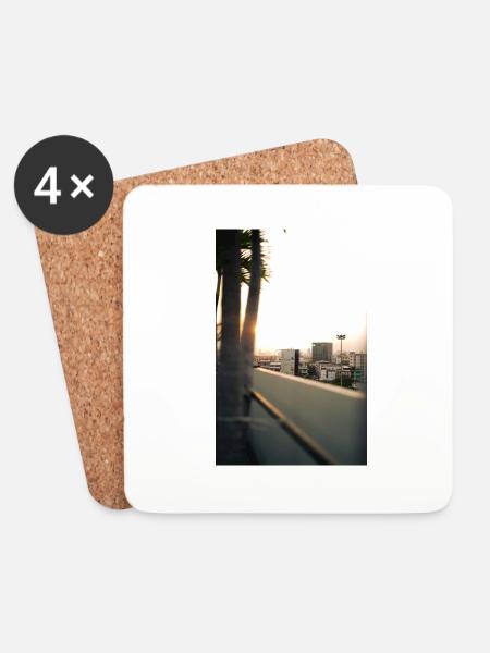 Bangkok - Coasters (set of 4) - white