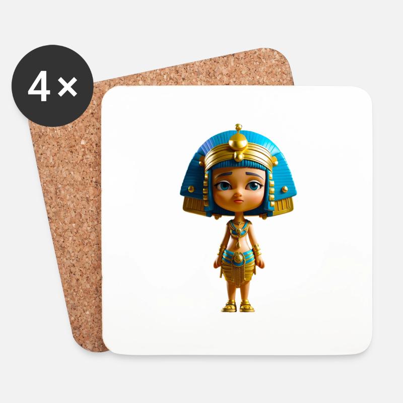 The little Cleopatra - Untersetzer (4er-Set) - Weiß