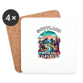 scotland nc500 - Coasters (set of 4) - white - Front