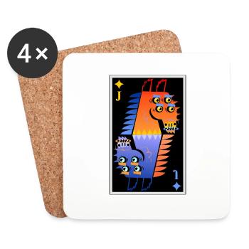 Der König der Kors Carts - Untersetzer (4er-Set) - Weiß - Vorne