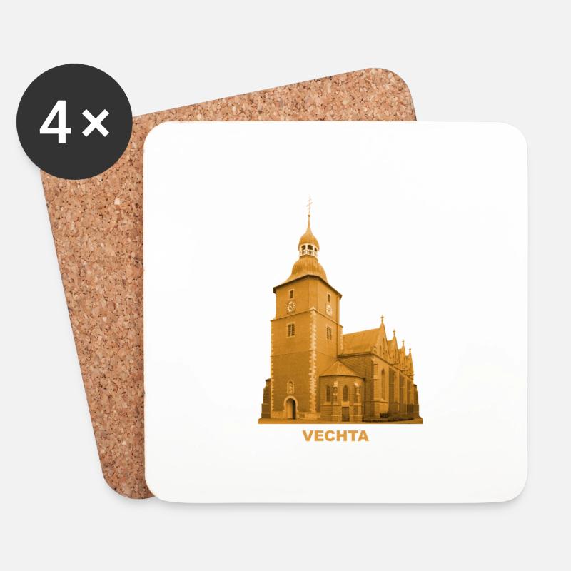 Vechta Probsteikirche St. Georg Niedersachsen - Untersetzer (4er-Set) - Weiß